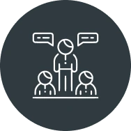 Group conversation illustration